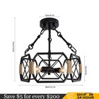 3-light Vintage Ceiling Light Entryway Hallway Chandelier Farmhouse Pendant Lamp