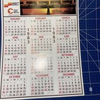 1983 Seaboard System Chessie Csx Railroad Calendar - Free Ship 9   x7   