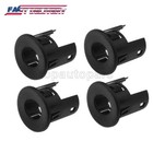 Rear Bumper Parking Assist Sensor Housing Black Set Of 4 For 2007-2014 Gmc Chevy