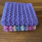 Handmade crochet Spa Washcloths set Of 2 100  Cotton eco-friendly reusable  new 