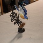 Vintage Royal Worcester Ceramic   Metal    bluebird    Figurine Rare