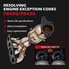 Kln Front Catalytic Converter Kit Direct-fit Compatible Nissan Rogue 2008-2013