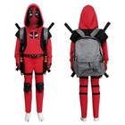 Xcoser Kids Deadpool 3 Kidpool Cosplay Costume Mask Bag Belt Gloves Full Set 