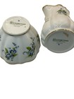 Elizabethan Fine Bone China England Blue Flowers Cream And Sugar Petite Elegant