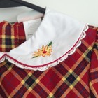 Vintage Toddler Girls Dress With White Collar Size 3t Fall Plaid Smocked 