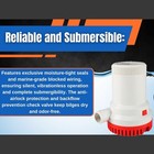 2000gph Bilge Boat Marine Water Pump 12v Submersible Plumbing Electric Pumps New