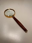 Brass Magnifying Glass Vintage Magnifier W  Beautiful Handle Decorative Gift