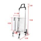 35l Folding Shopping Cart Stair Climber Shopping Cart Grocery Cart On Wheels