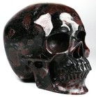 Huge 5 0  Garnet Carved Crystal Skull  Super Realistic  Crystal Healing