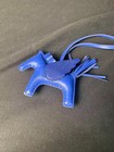 Brand New Hermes Pegase Rodeo Pm Charm In Blue  With Lizard For Birkin And Kelly
