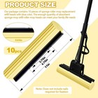 Willinglong 10 Pcs Roller Mop Refill Bulk Absorbent Pva Sponge Yellow 