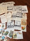 Huge Vintage Ephemera Lot Stamps- Postcards- Cards-flash Cards 