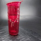 Grave Memorial Candle Holder Red Glass Cemetery Funeral Vigil Remembrance