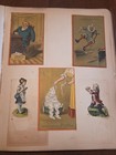 Antique Victorian Scrap Book Album Advertising Trade Cards Die-cuts Full