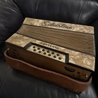 Vintage Silvertone Accordion  Ivory Made In Germany Works - Keys Need Repairs