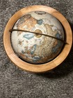 Vintage Replogle World Globe With Wooden Stand 12 Inch