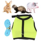 Pet Mesh Traction Harness Chest Back With Leash For Rabbit Guinea Pig Pet Supply