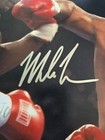 Iron Mike Tyson Vs Evander Holyfield Autographed 16x20 Photo Beckett Witness