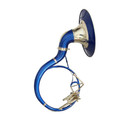 Bb Flat Blue Sousaphone Tuba  With Gig Bag mouthpiece Bb Big Bell 24 