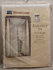  Sheer Window Drapes Scarf White Elegante Voile 59x216 New
