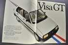 1983 Citroen Visa Brochure Gt Super E Sedan Excellent Original 83 French Text