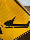 Original Snowmobile Vehicle  Sign Road Sign  18 Inch X 18 Inch Aluminum