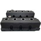 Hemi Valve Cover Set  Die-cast Raised Fin  Mopar New Old Stock  - Black