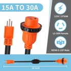 15m 30f With Circuit Breaker And Lock  Lock Breaker-orange 