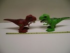 2 Motion And Sound Dinosaur Figures  12  Toys Walks And Roars  Works Great