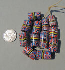12 Old Antique Venetian Millefiori African Trade Beads  4891