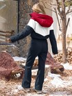 Womens One Piece Ski Suit Warm Waterproof Snowsuits Winter Snow Jumpsuits Out   