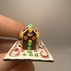 Dollhouse Miniature 1 12 Scale Gingerbread House Shelf Decor Artisan