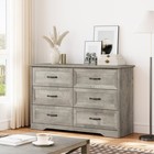 Farmhouse Dresser For Bedroom With 6 Drawer  Wood Dressers   Chests Of Drawers