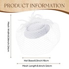 Fascinator Hat Veil Feather Fascinator Tea Party Bridal Wedding Veil Hat Pill   