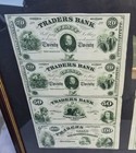 2 Uncut Traders Bank Obsolete Civil War Reprints From Original Engraving Plates