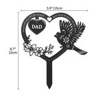 Calibron Memorial Grave Markers For Dad  Cemetery Decorations Black 
