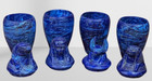 Rare Large Canopic Jar Set - Egyptian Art - Handmade In Egypt Made Malachite