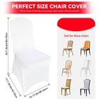 Chair Covers Stretch 100 Pcs White Polyester Spandex Wedding Party Liujiayi