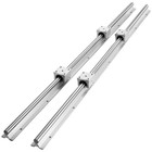 2pcs Linear Guide Rails Sbr12 Sbr16 Sbr20 800-2200mm   4pcs Uu Bearing Blocks Sm
