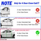 In-channel Window Visors Sun Rain Guards For Gmc Sierra 1500 2019-2026 Crew Cab