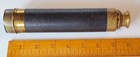 Antique 1800s 4-section 3-draw Maritime Brass   Leather Telescope Spyglass 23 In