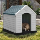 Outdoor Dog House Medium Puppy Shelter Pet Kennel All Weathers Cage W  Air Vents