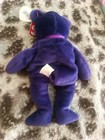 Ty Beanie Babies Princess Purple Bear Plush Beanbag  Vintage 1997