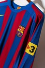 Ronaldinho Fc Barcelona Jersey 2005 2006 Home Long Sleeve Retro Soccer Jersey L