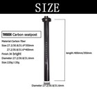 Toseek Carbon Fiber Seatpost 27 2 30 8 31 6mm Mtb Road Bike 34 9 Seat Tube Clamp