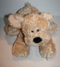 Animal Alley Puppy Dog Beige Plush Stuffed 13  Black Nose Animal Gund Soft Toy