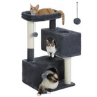 Pawz Road Cat Tree Tower Scratching Posts With Dual Condo For Kitten   Small Cat