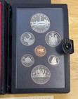 1984 Royal Canadian Mint 7 Coin Double Dollar Proof Set With Case
