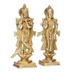 Brass Hindu Gods Radha Krishna Statue Idol Sculpture Figurine