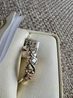 Black Hills Gold Ring  W  3 Cubic Zirconia  cz  Stones   size 7      vintage 